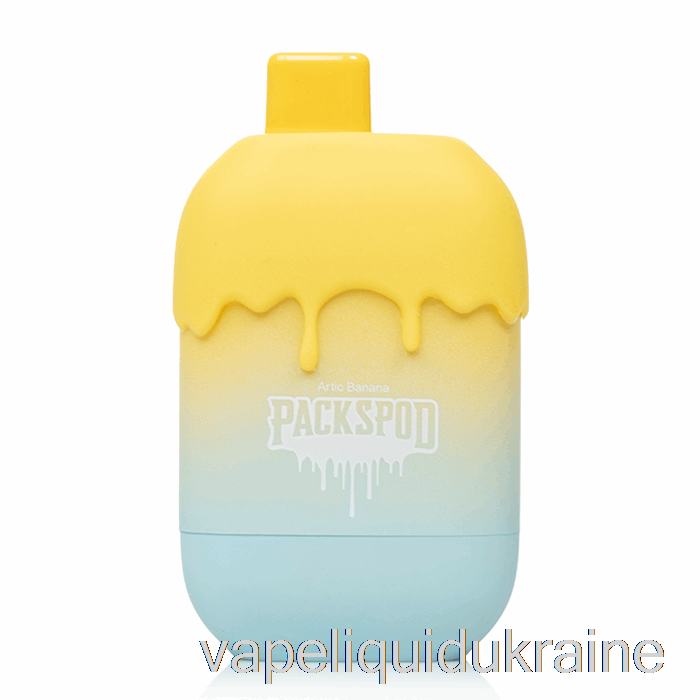 Vape Ukraine Packwood Packspod 5000 Disposable Banana Flambe (Arctic Banana)